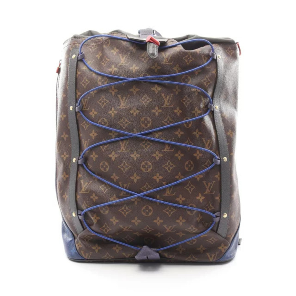 Louis Vuitton Monogram Pacific Backpack Rucksack Canvas Leather Blue Black